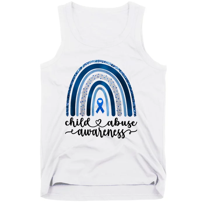 Child Abuse Awareness Rainbow Foster Care Stop The Abuse Tank Top