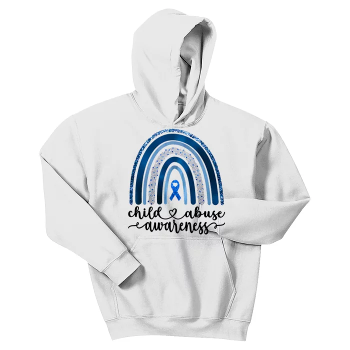 Child Abuse Awareness Rainbow Foster Care Stop The Abuse Kids Hoodie