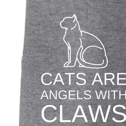 Cats Are Angels With Claws Doggie 3-End Fleece Hoodie