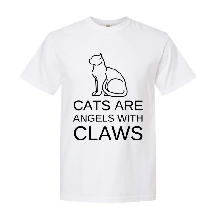 Cats Are Angels With Claws Garment-Dyed Heavyweight T-Shirt