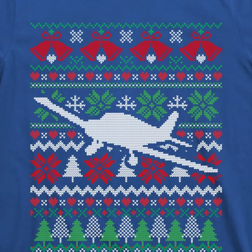 Christmas Airplane Aviation Gift T-Shirt