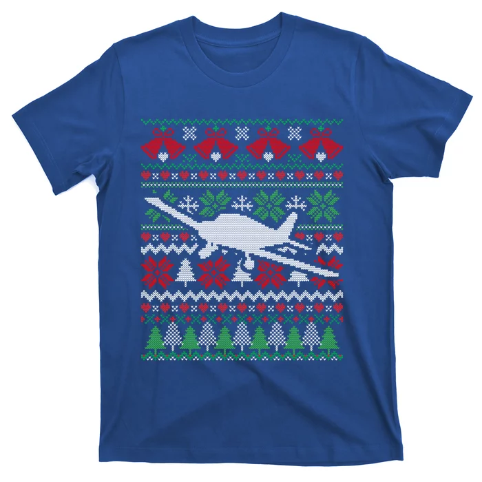 Christmas Airplane Aviation Gift T-Shirt