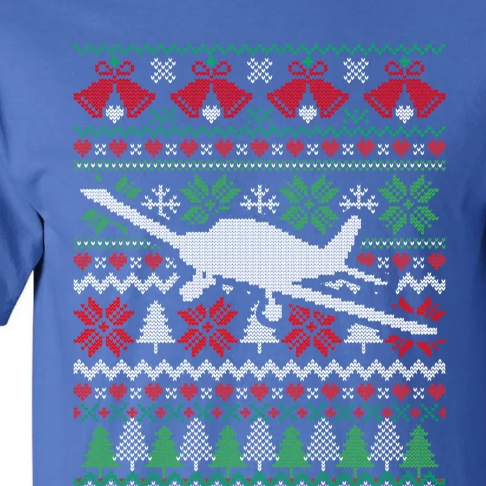 Christmas Airplane Aviation Gift Tall T-Shirt