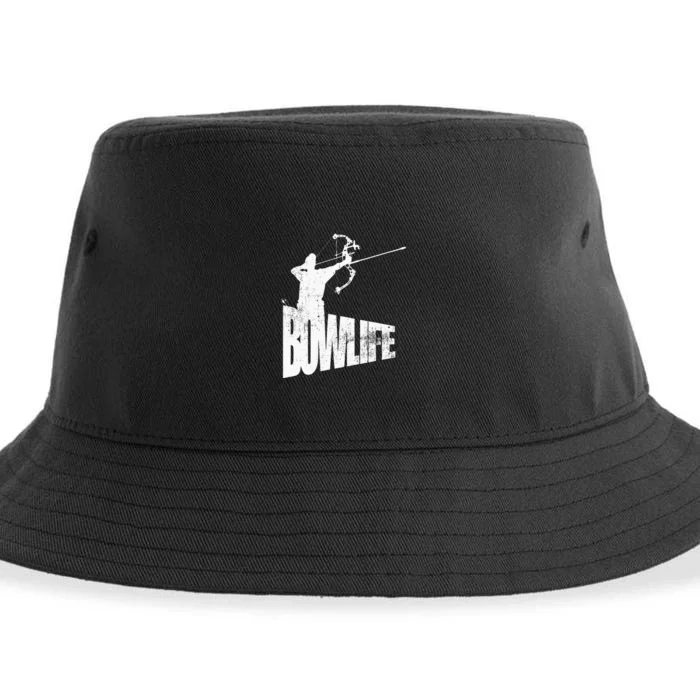 Cool Archery Archer Silhouette Bow Life Tee Sustainable Bucket Hat