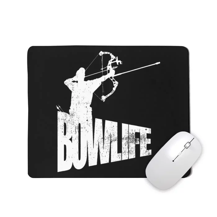 Cool Archery Archer Silhouette Bow Life Tee Mousepad