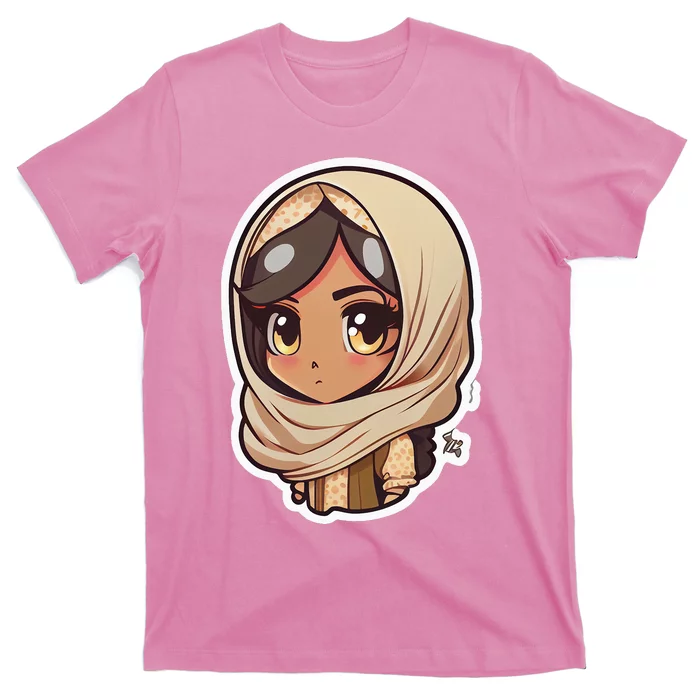 Cute Anime Arab Hijab Head Scarf Beautiful Girl Poster for Sale