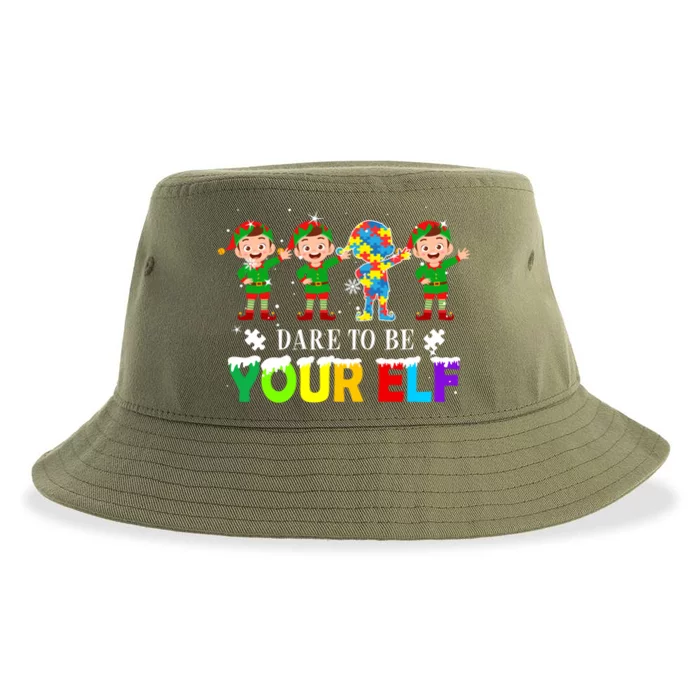 Christmas Autism Awareness Dare To Be Yours Your Funny Gift Sustainable Bucket Hat