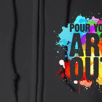 Cool Artist Art For Men Women Paint Painter Artist Painting Full Zip Hoodie