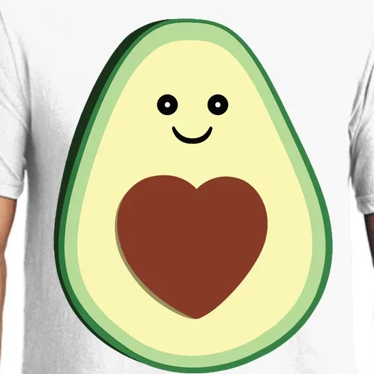 Cute Adorable Avocado Heart Love Pajama Set