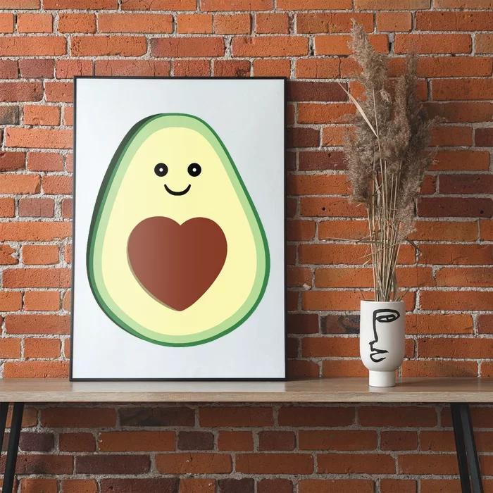 Cute Adorable Avocado Heart Love Poster