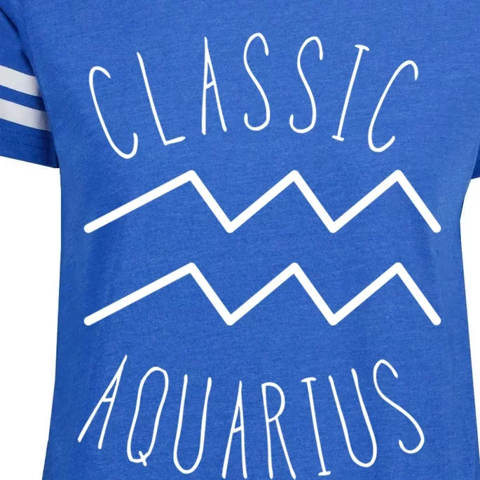 Classic Aquarius Astrology Sign / Aquarius Birthday Quote Gift Enza Ladies Jersey Football T-Shirt