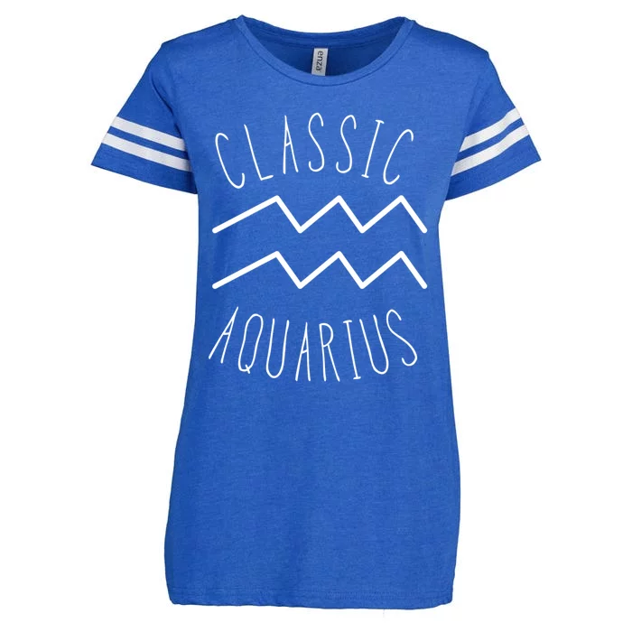 Classic Aquarius Astrology Sign / Aquarius Birthday Quote Gift Enza Ladies Jersey Football T-Shirt