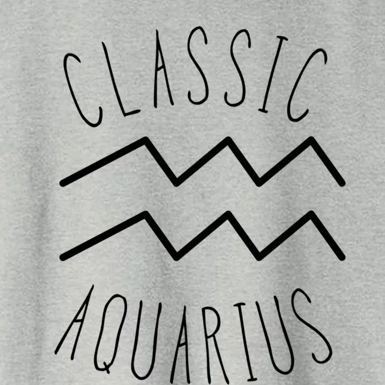 Classic Aquarius Astrology Sign / Aquarius Birthday Quote Gift Women's Crop Top Tee