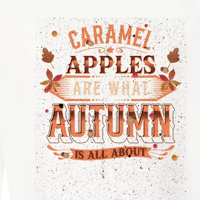 Caramel Apples Are What Autumn Is All About Favorite Treat Cropped Pullover Crew