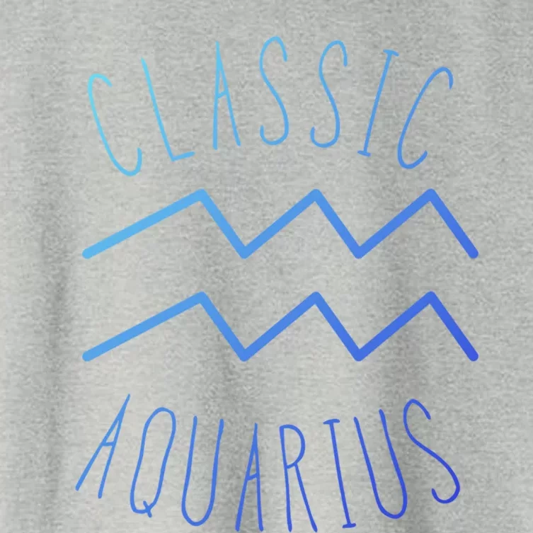 Classic Aquarius Astrology Sign / Aquarius Birthday Quote Gift Women's Crop Top Tee