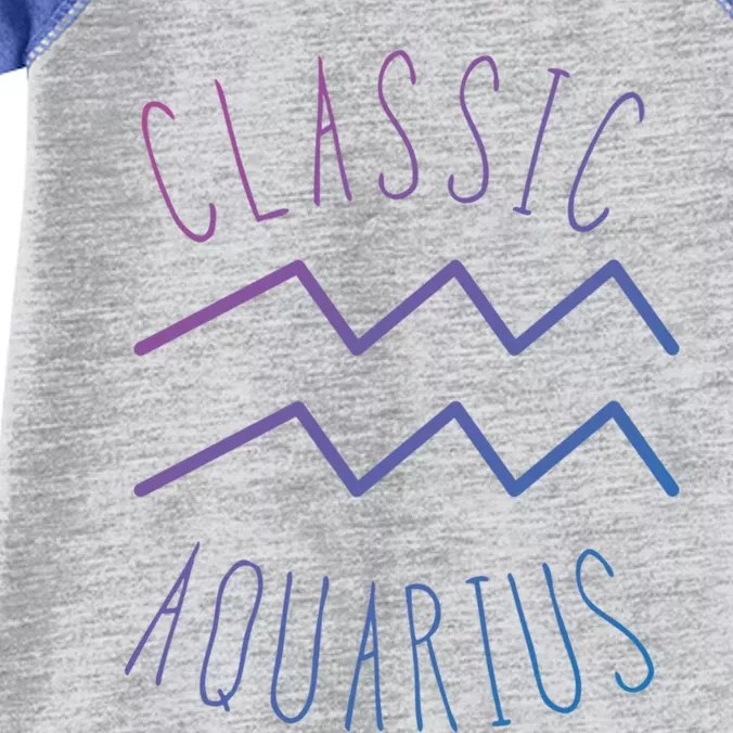 Classic Aquarius Astrology Sign / Aquarius Birthday Quote Gift Infant Baby Jersey Bodysuit