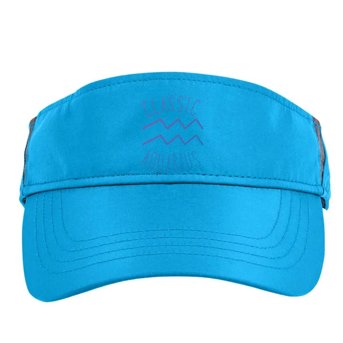 Classic Aquarius Astrology Sign / Aquarius Birthday Quote Gift Adult Drive Performance Visor