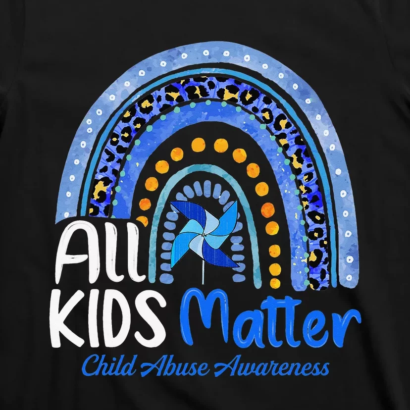 Child Abuse Awareness Messy Bun Child Abuse Prevention Month T-Shirt