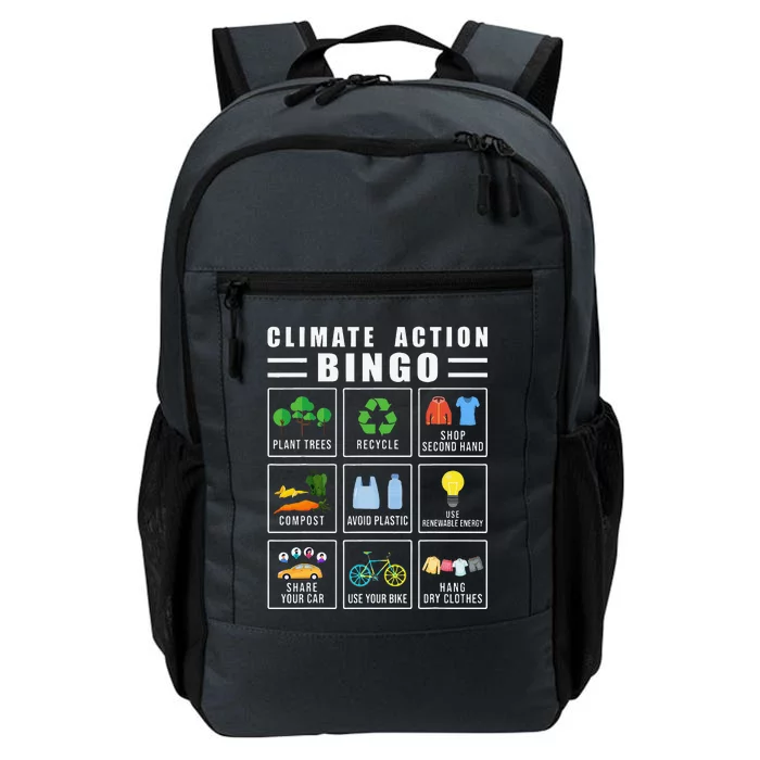 Climate Action Bingo Earth Day Climate Change Daily Commute Backpack