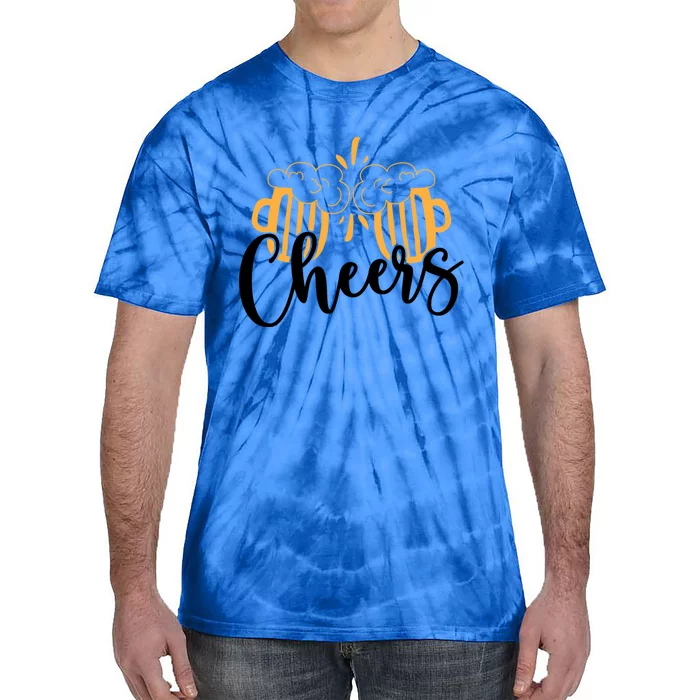 Cheers And Beer Craft Beer Lover National Beer Day Funny Gift Tie-Dye T-Shirt