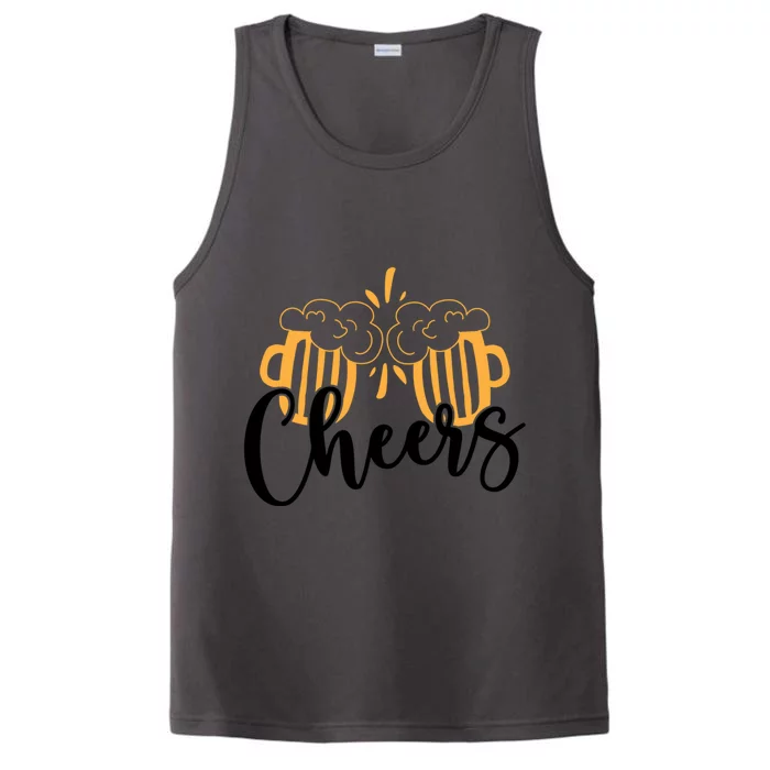 Cheers And Beer Craft Beer Lover National Beer Day Funny Gift Performance Tank