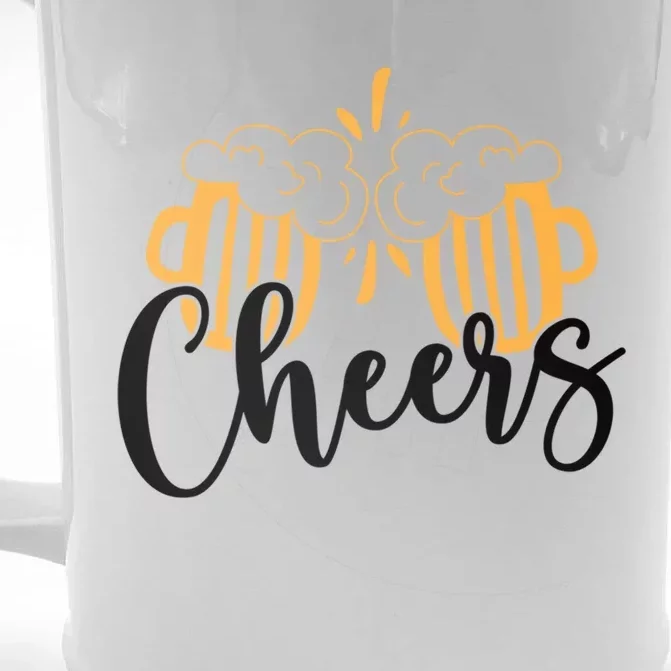 Cheers And Beer Craft Beer Lover National Beer Day Funny Gift Front & Back Beer Stein