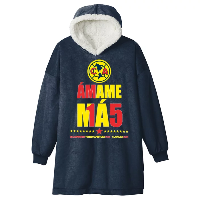 Club America Bicampeon Torneo Apertura 2023 Hooded Wearable Blanket