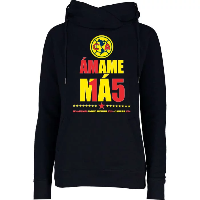 Club America Bicampeon Torneo Apertura 2023 Womens Funnel Neck Pullover Hood