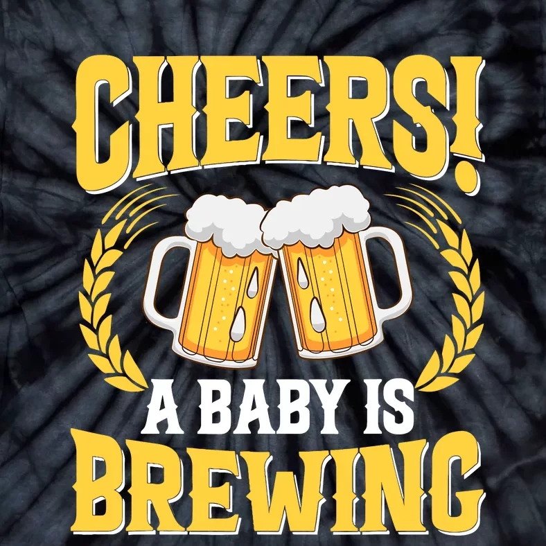 Cheers A Baby Is Brewing Funny Beer Brewer Lovers Tie-Dye T-Shirt