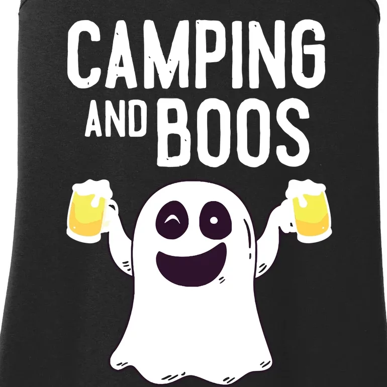 Camping And Boos Camping Funny Beer Drink Halloween Costume Ladies Essential Tank