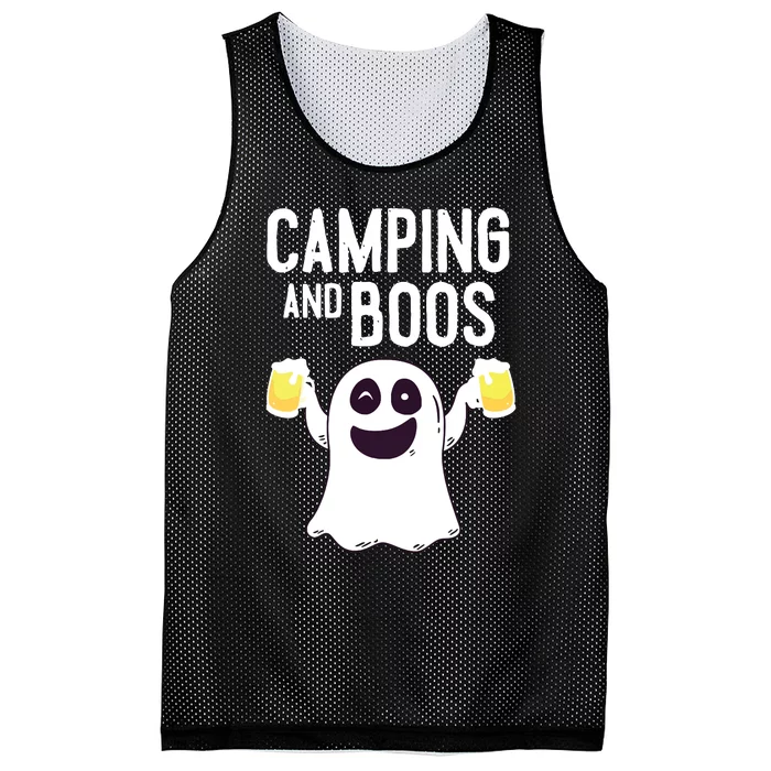 Camping And Boos Camping Funny Beer Drink Halloween Costume Mesh Reversible Basketball Jersey Tank