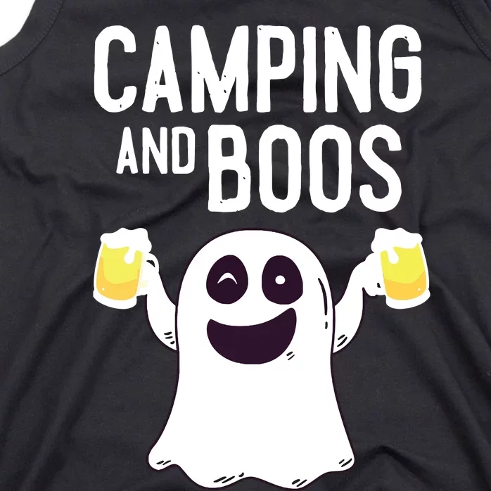 Camping And Boos Camping Funny Beer Drink Halloween Costume Tank Top