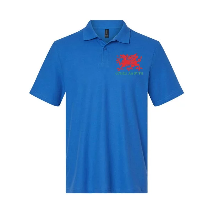 Cymru Am Byth Welsh Rugby Dragon Wales Player Pride Funny Gift Cool Gift Softstyle Adult Sport Polo