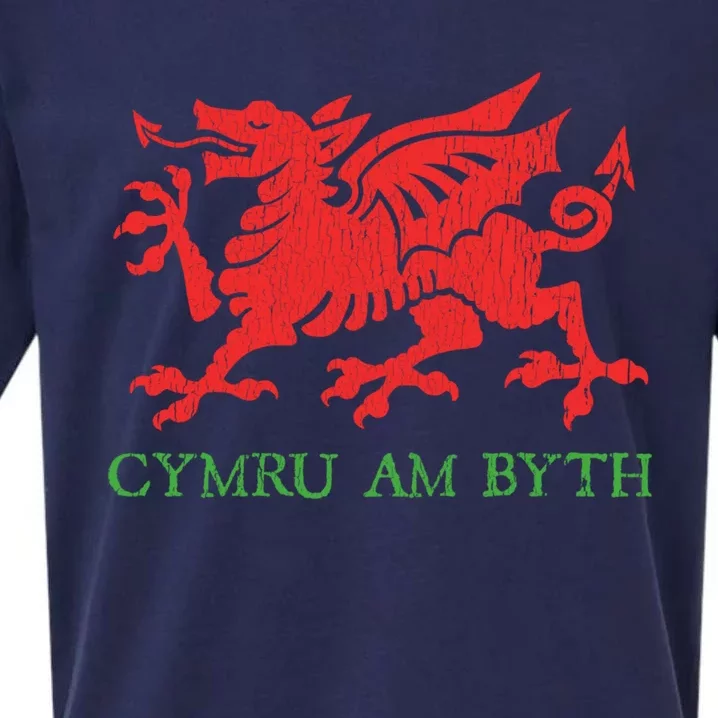 Cymru Am Byth Welsh Rugby Dragon Wales Player Pride Funny Gift Cool Gift Sueded Cloud Jersey T-Shirt