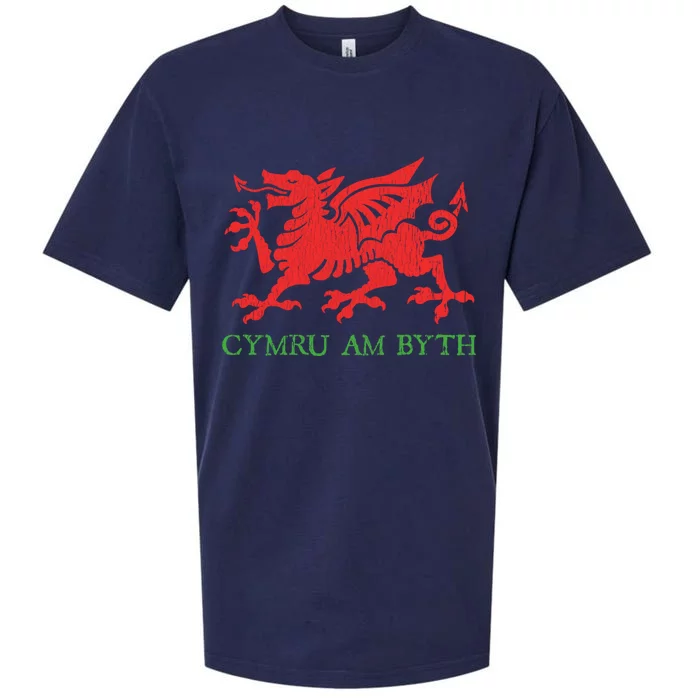 Cymru Am Byth Welsh Rugby Dragon Wales Player Pride Funny Gift Cool Gift Sueded Cloud Jersey T-Shirt