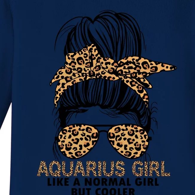 Cool Aquarius Birthday January February Aquarius Funny Gift Baby Long Sleeve Bodysuit