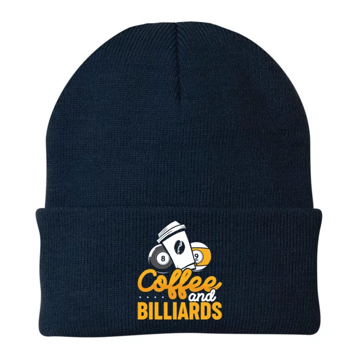 Coffee And Billiards 8 Ball Playing Pool Billards Meaningful Gift Knit Cap Winter Beanie