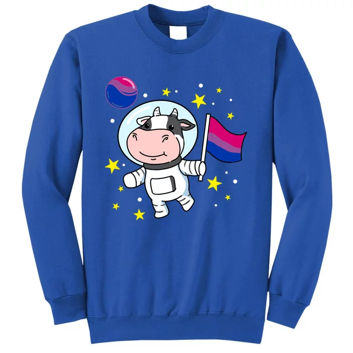 Cow Astronaut Bisexual Pride Gift Sweatshirt