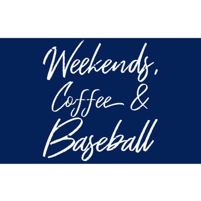 Coffee And Baseball Sports Fan Dad Baseball Mom Bumper Sticker