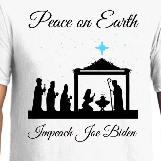 Christmas Anti Biden Peace On Earth Pajama Set