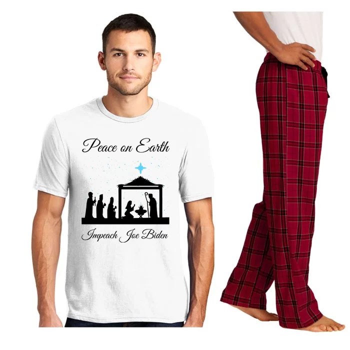 Christmas Anti Biden Peace On Earth Pajama Set