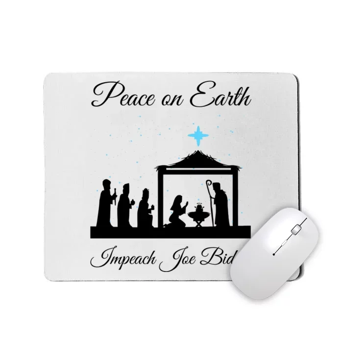 Christmas Anti Biden Peace On Earth Mousepad