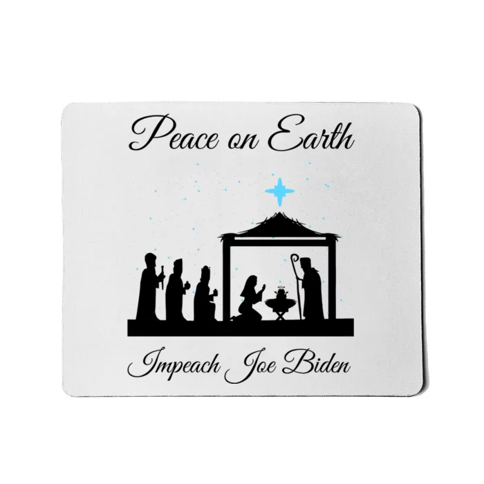 Christmas Anti Biden Peace On Earth Mousepad