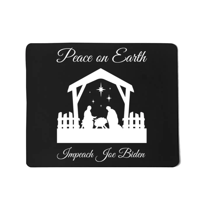 Christmas Anti Biden Peace On Earth Mousepad