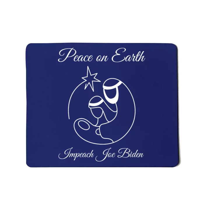 Christmas Anti Biden Peace On Earth Mousepad