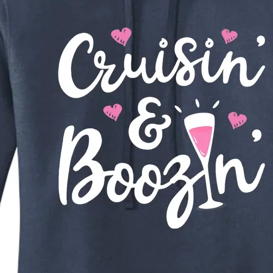 Cruisin And Boozin Funny Cruise Ship Cruising Drinking Wo Tank Top Women's Pullover Hoodie