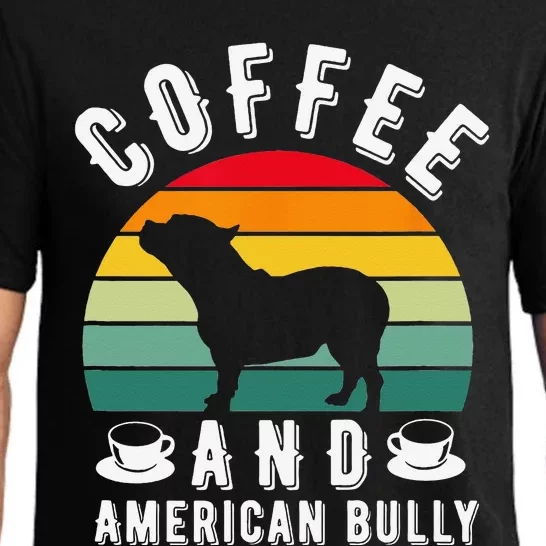 Coffee And Bully Pitbull American Bulldog Dog Lover Pajama Set