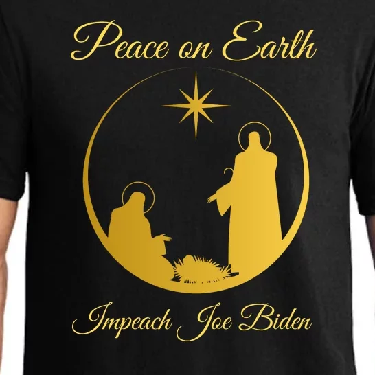 Christmas Anti Biden Peace On Earth Pajama Set