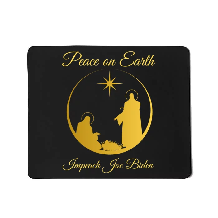 Christmas Anti Biden Peace On Earth Mousepad