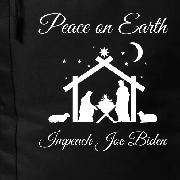 Christmas Anti Biden Peace On Earth Daily Commute Backpack